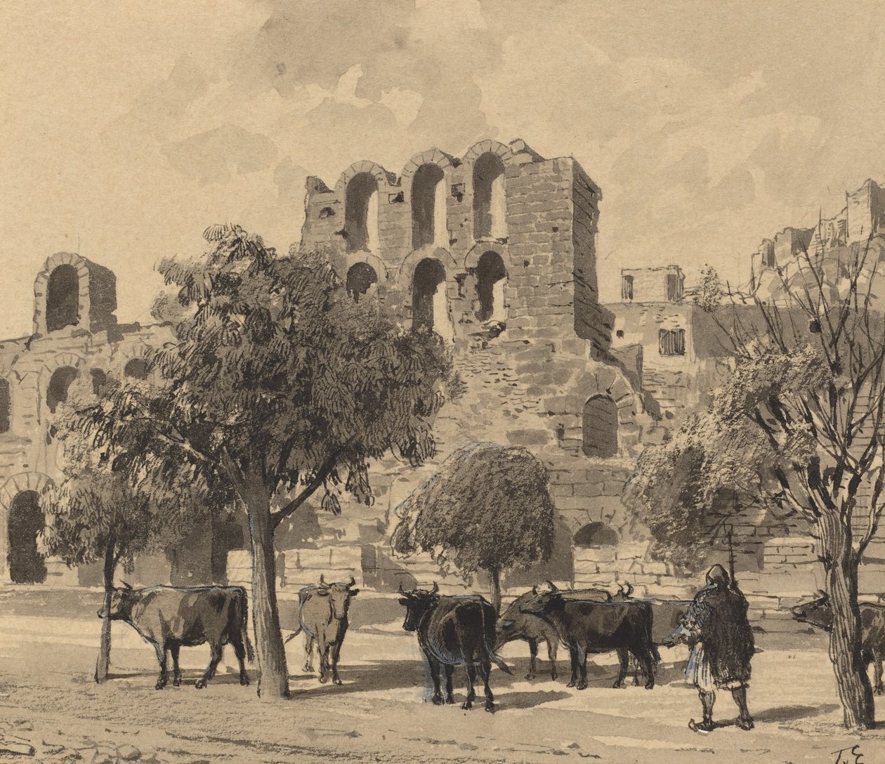 Herodes Atticus Teater af Themistocles von Eckenbrecher