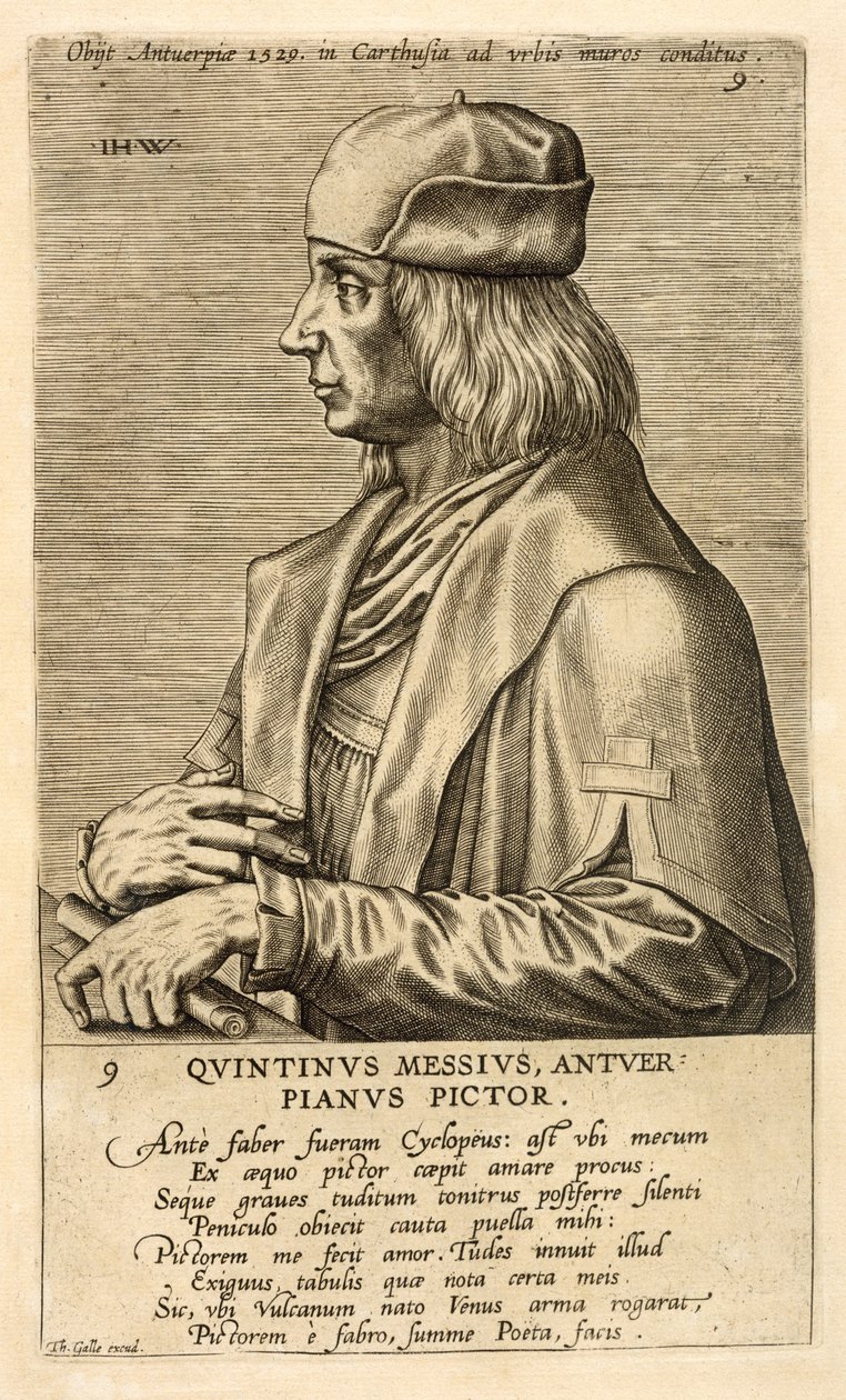 Portræt af Quentin Messys af Theodor Galle