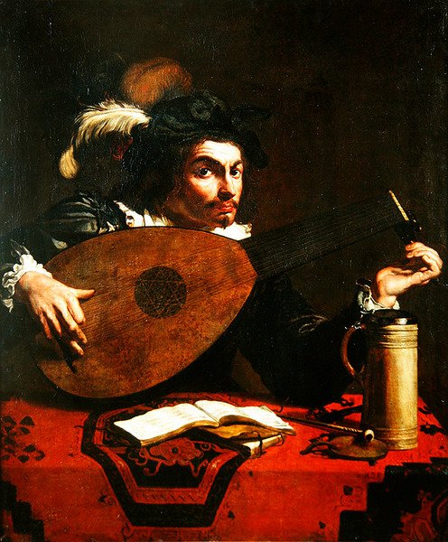 Lutespiller af Theodor Rombouts