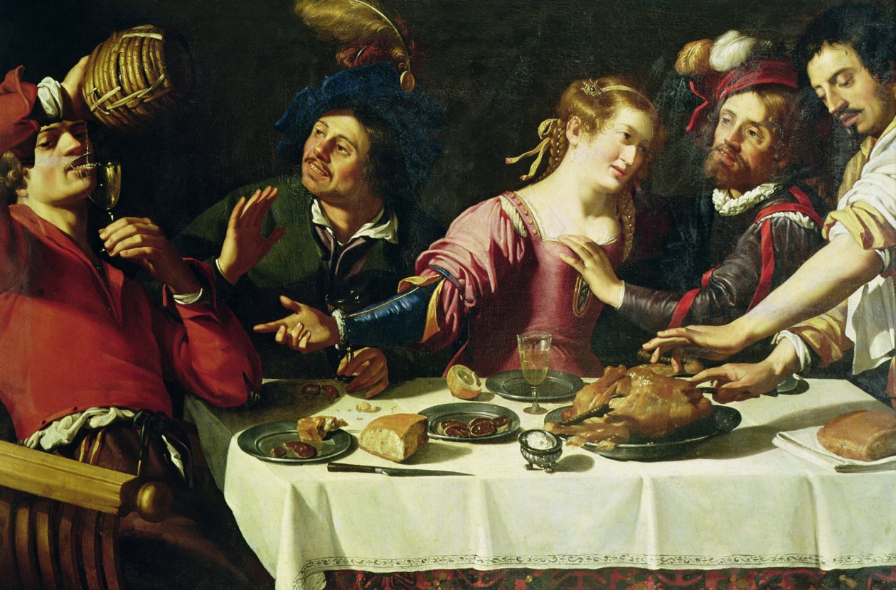 Måltidet af Theodor Rombouts