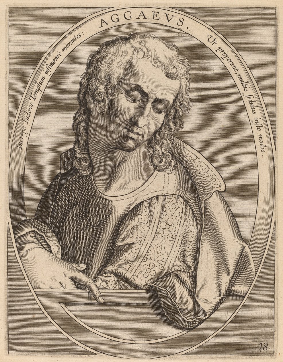 Aggaeus af Theodor Galle after Jan van der Straet