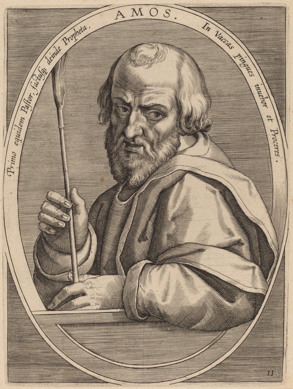 Amos af Theodor Galle after Jan van der Straet