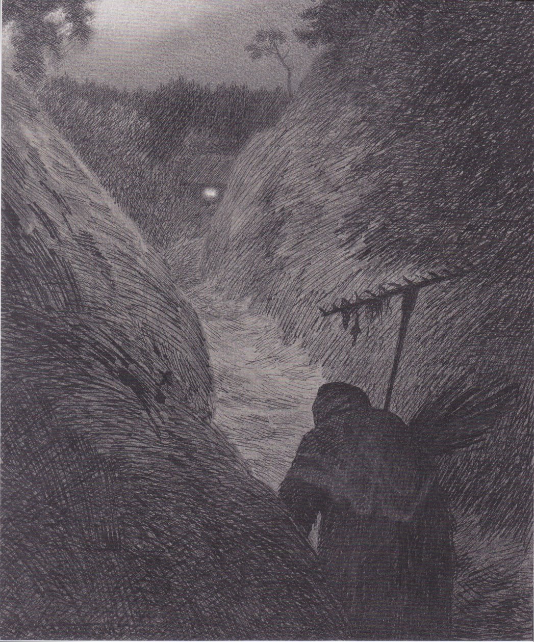 Pesten kommer af Theodor Kittelsen