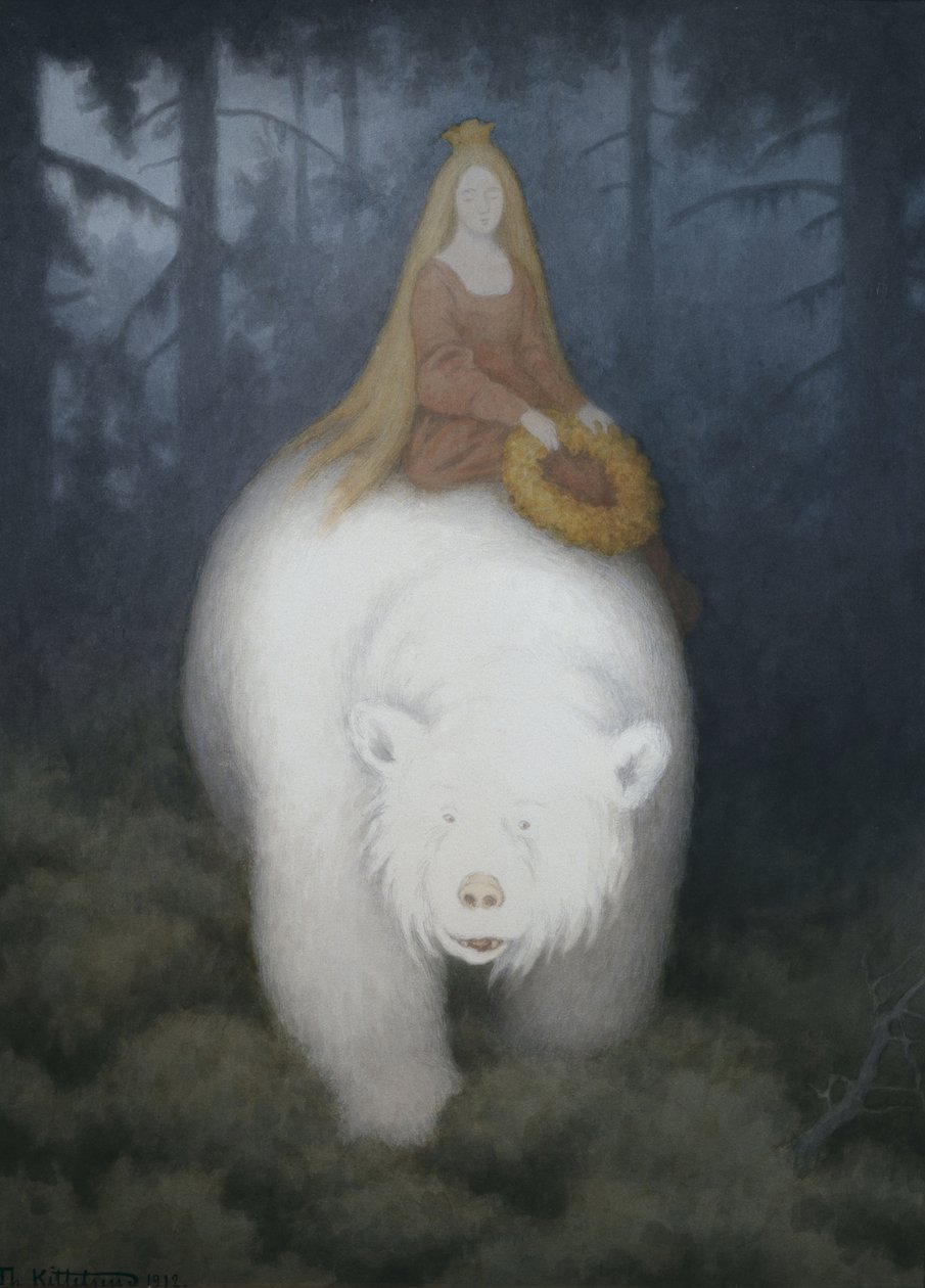 Hvidbjørn-konge-Valemon, 1912. af Theodor Kittelsen