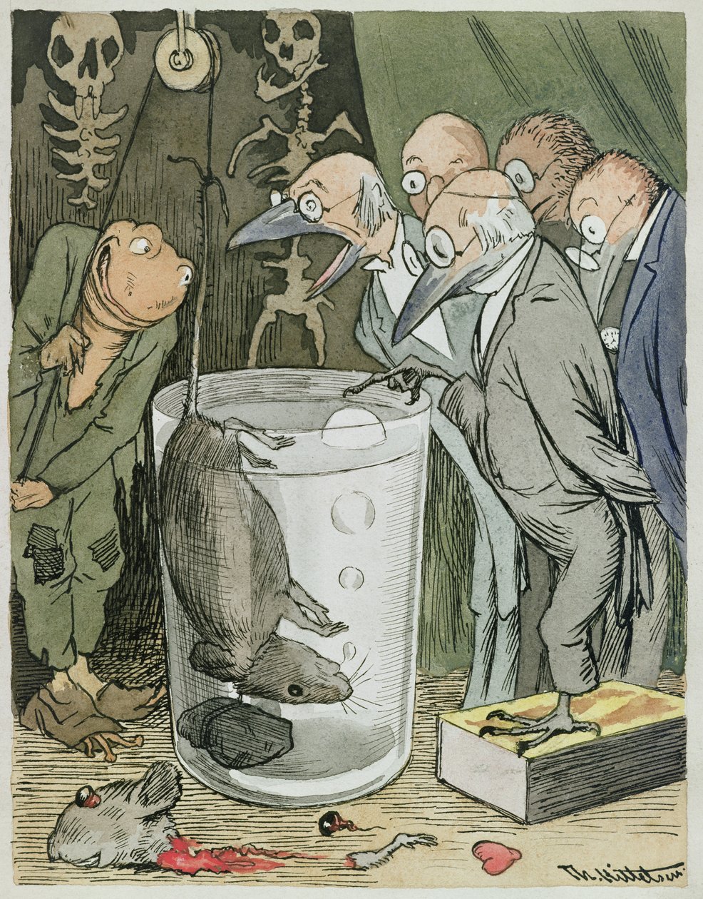 En læges videnskabelige eksperiment af Theodor Kittelsen