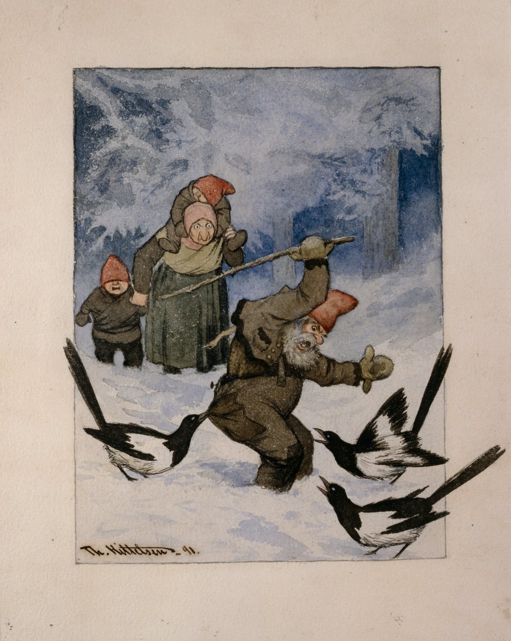 Et angreb af Theodor Kittelsen