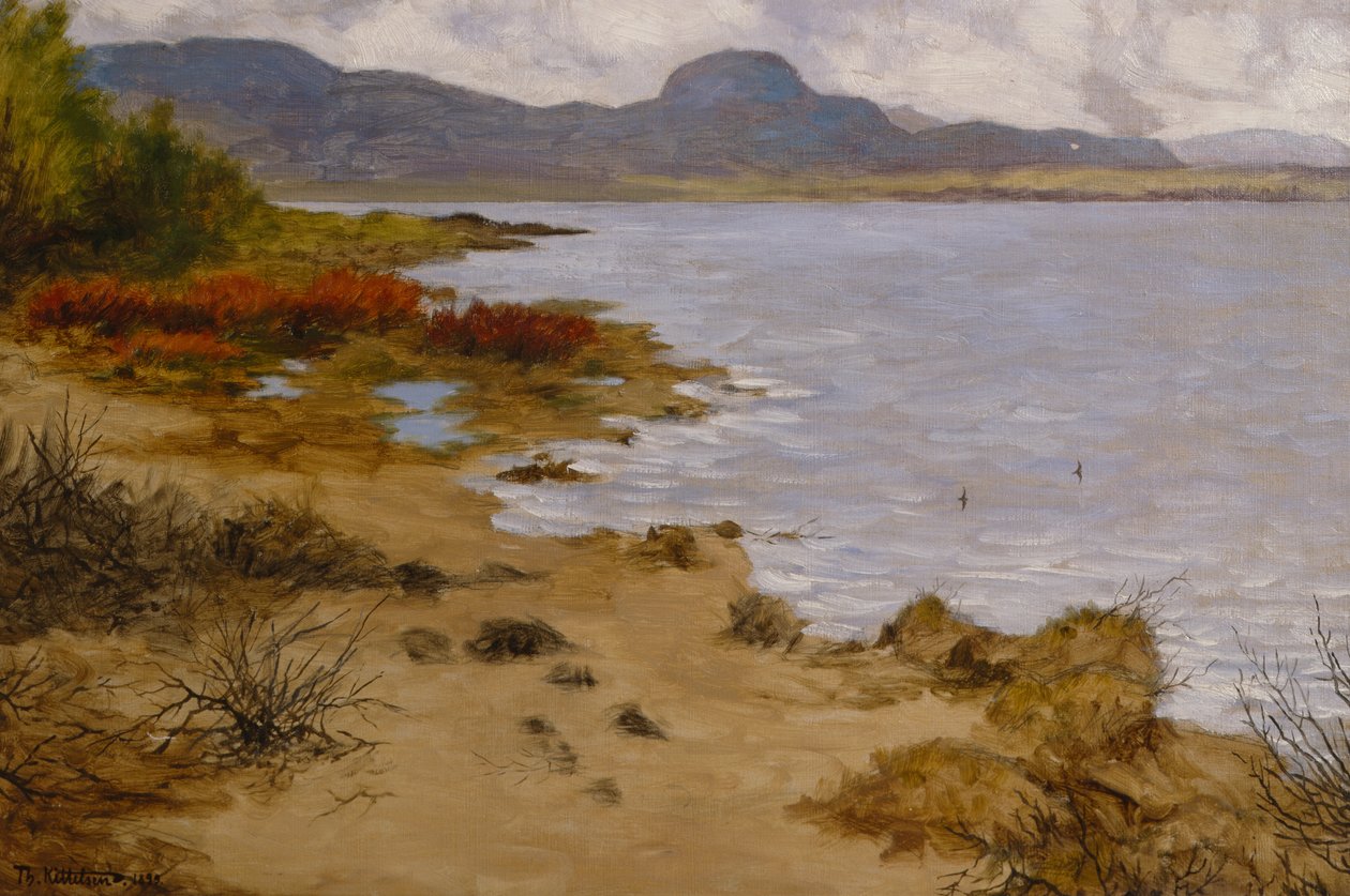 Strandafsnit ved Soneren (Andersnatten) af Theodor Kittelsen