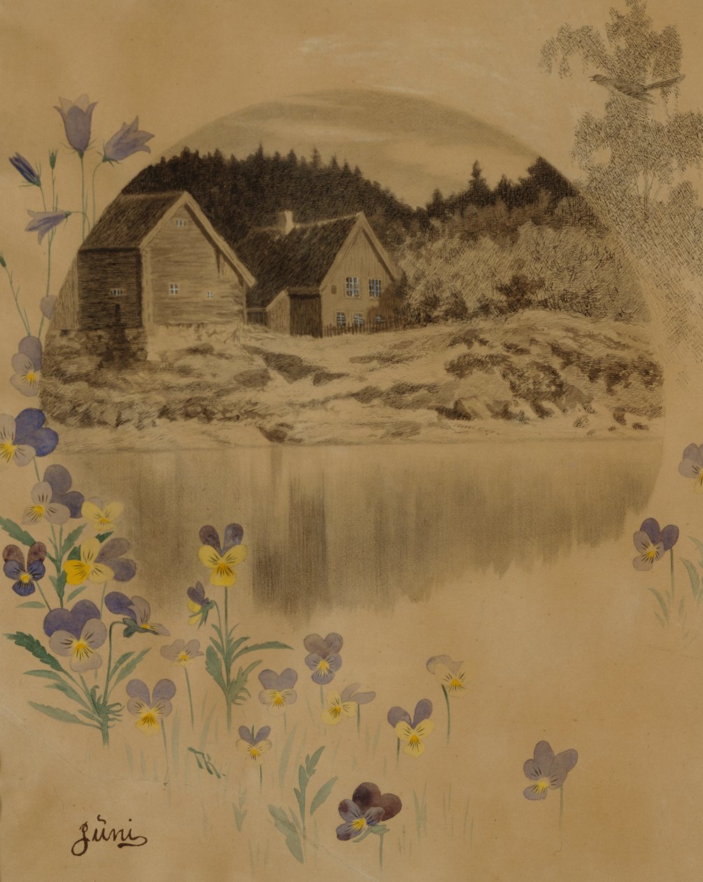juni af Theodor Kittelsen