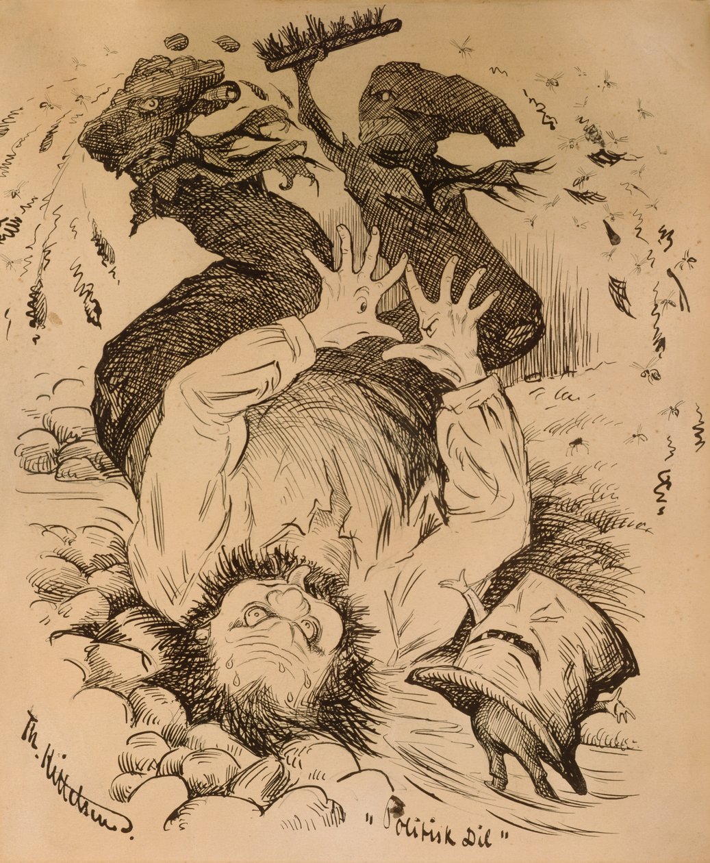Politisk dil af Theodor Kittelsen