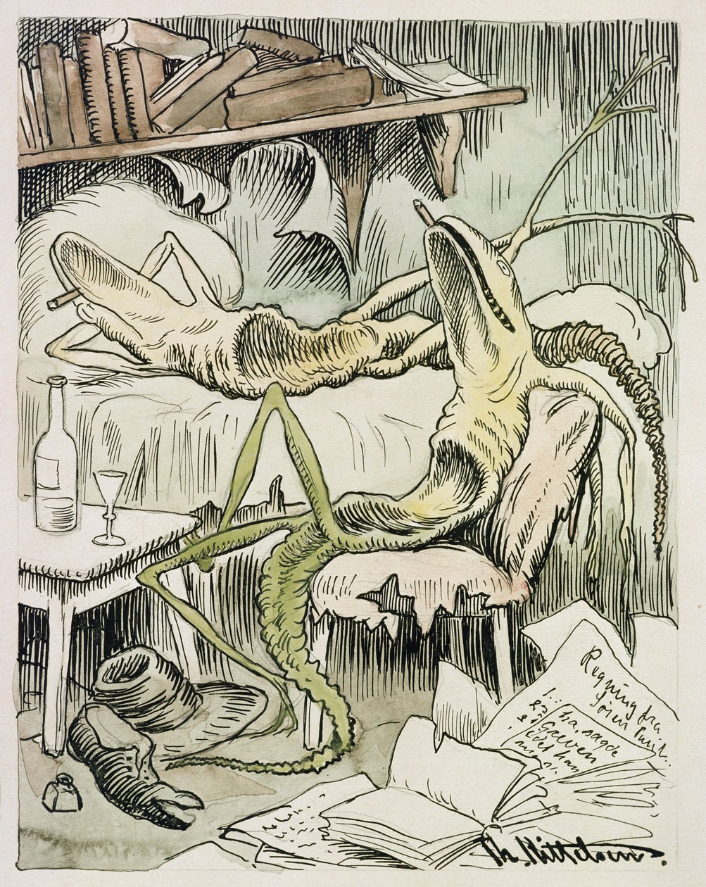 Den litterære influenza af Theodor Kittelsen