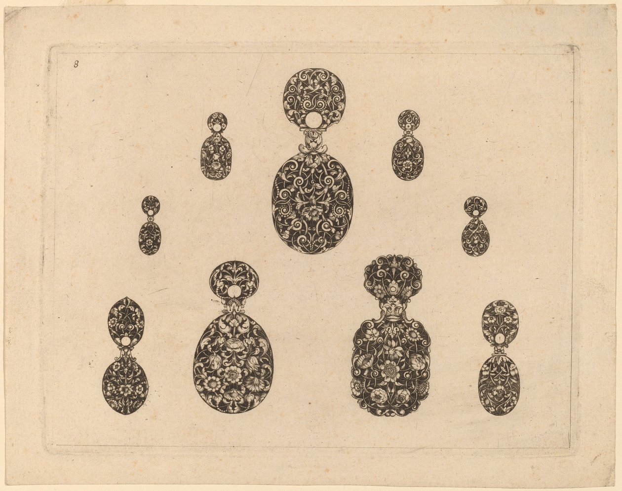 Smykke ornament af Theodor de Bry