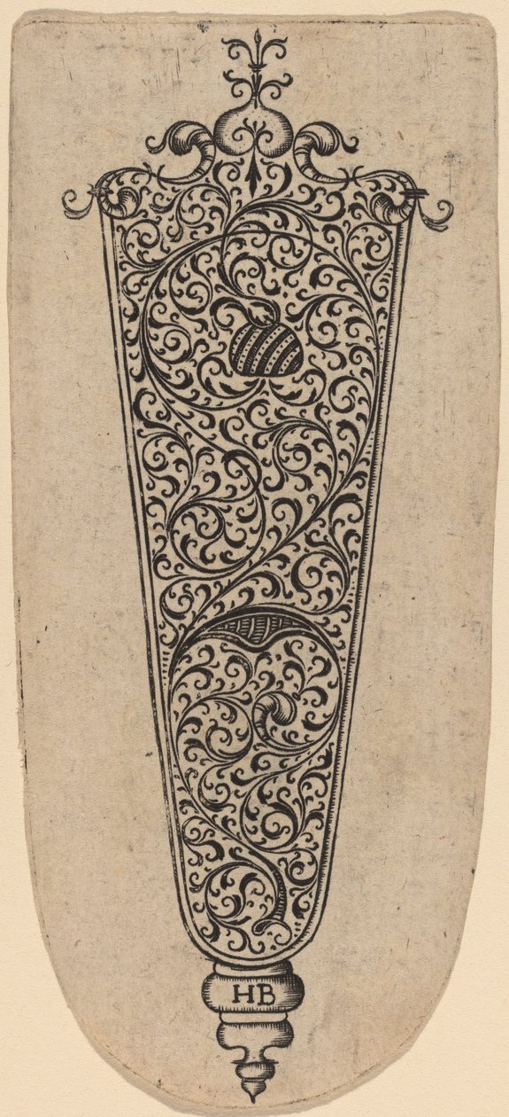 Ornament til knivskaft af Theodor de Bry