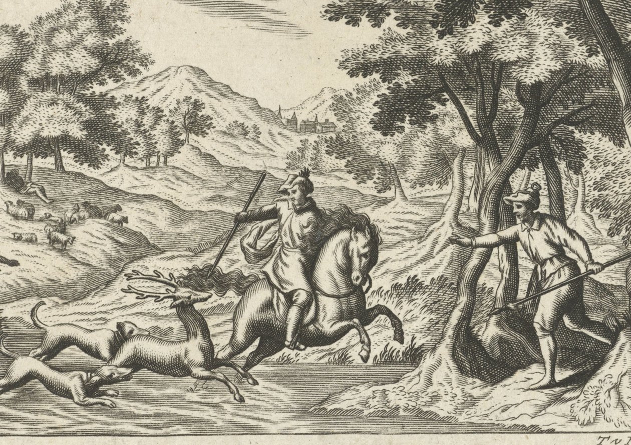 Hjortejagt af Theodor van Merlen (II)