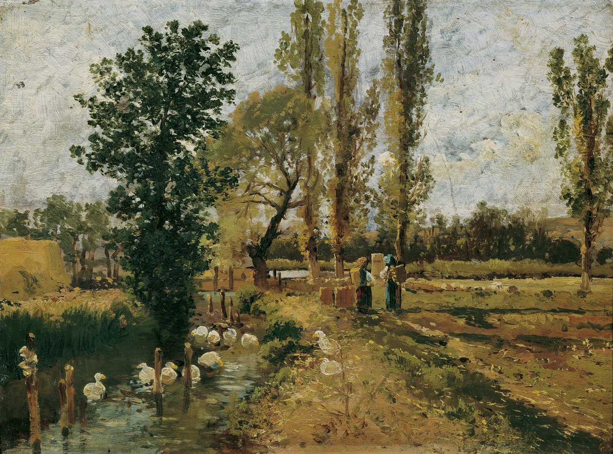 vandløbslandskab af Theodor von Hormann