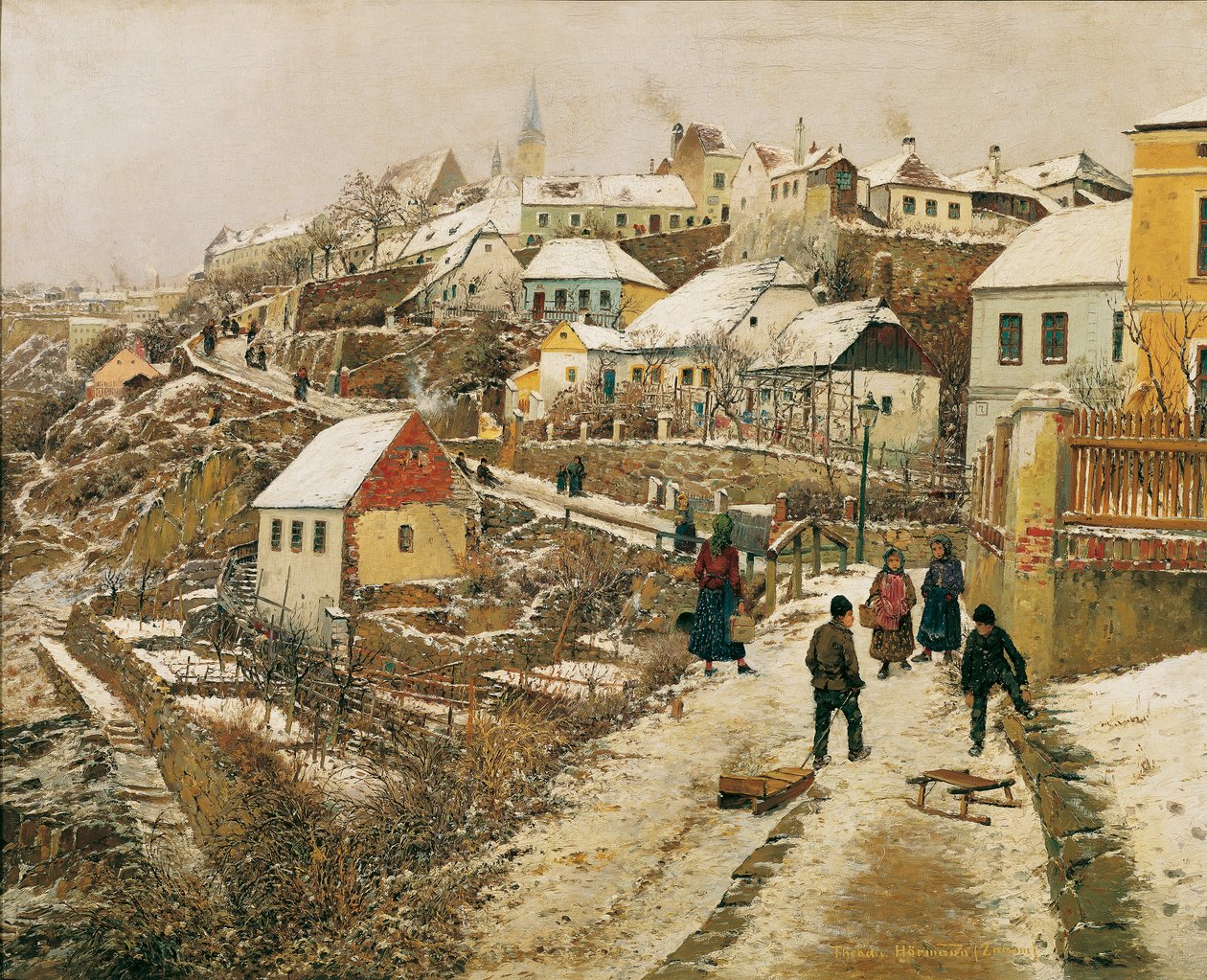 Znaim i sneen II af Theodor von Hormann