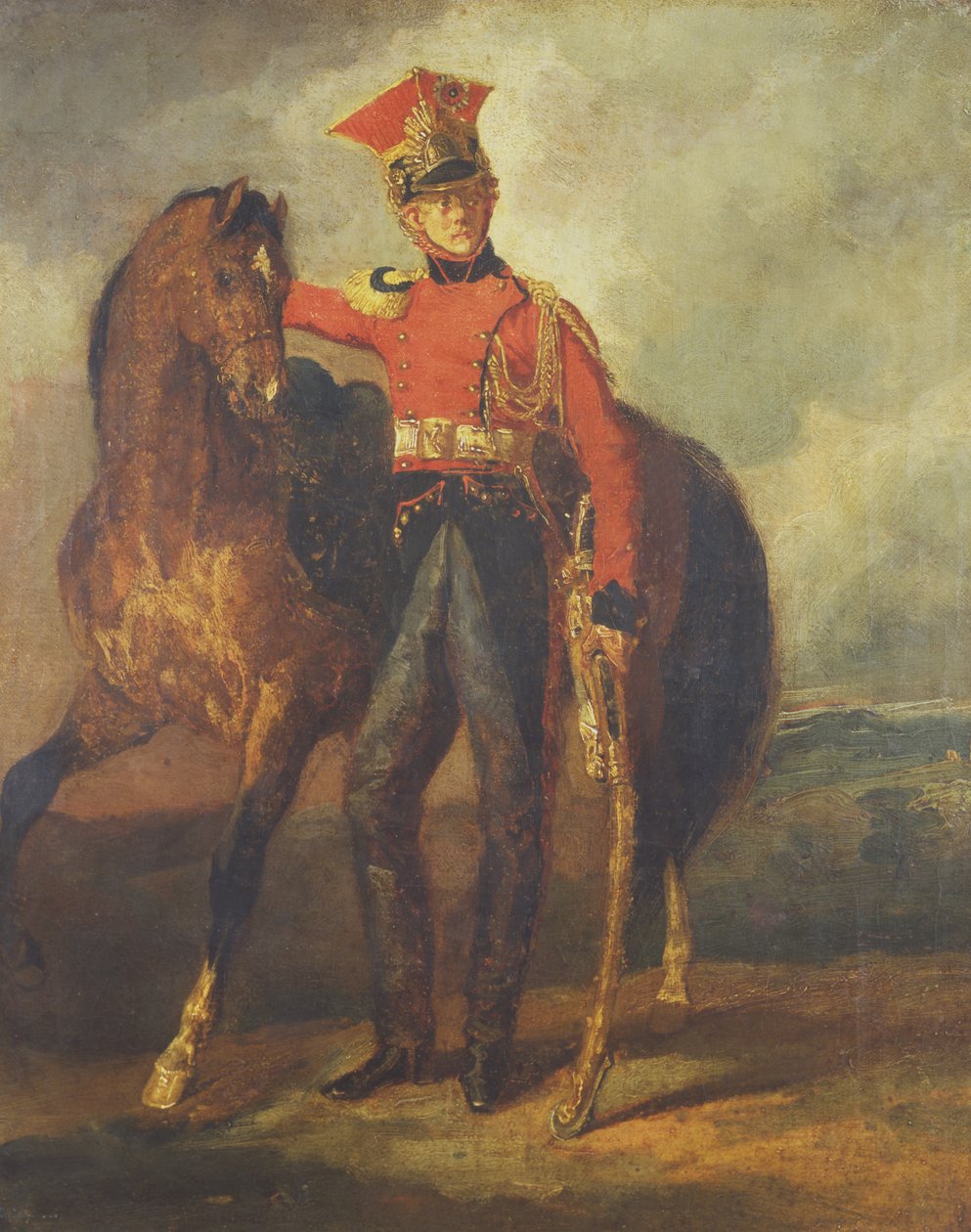 Red Lancer fra den kejserlige garde af Theodore Gericault