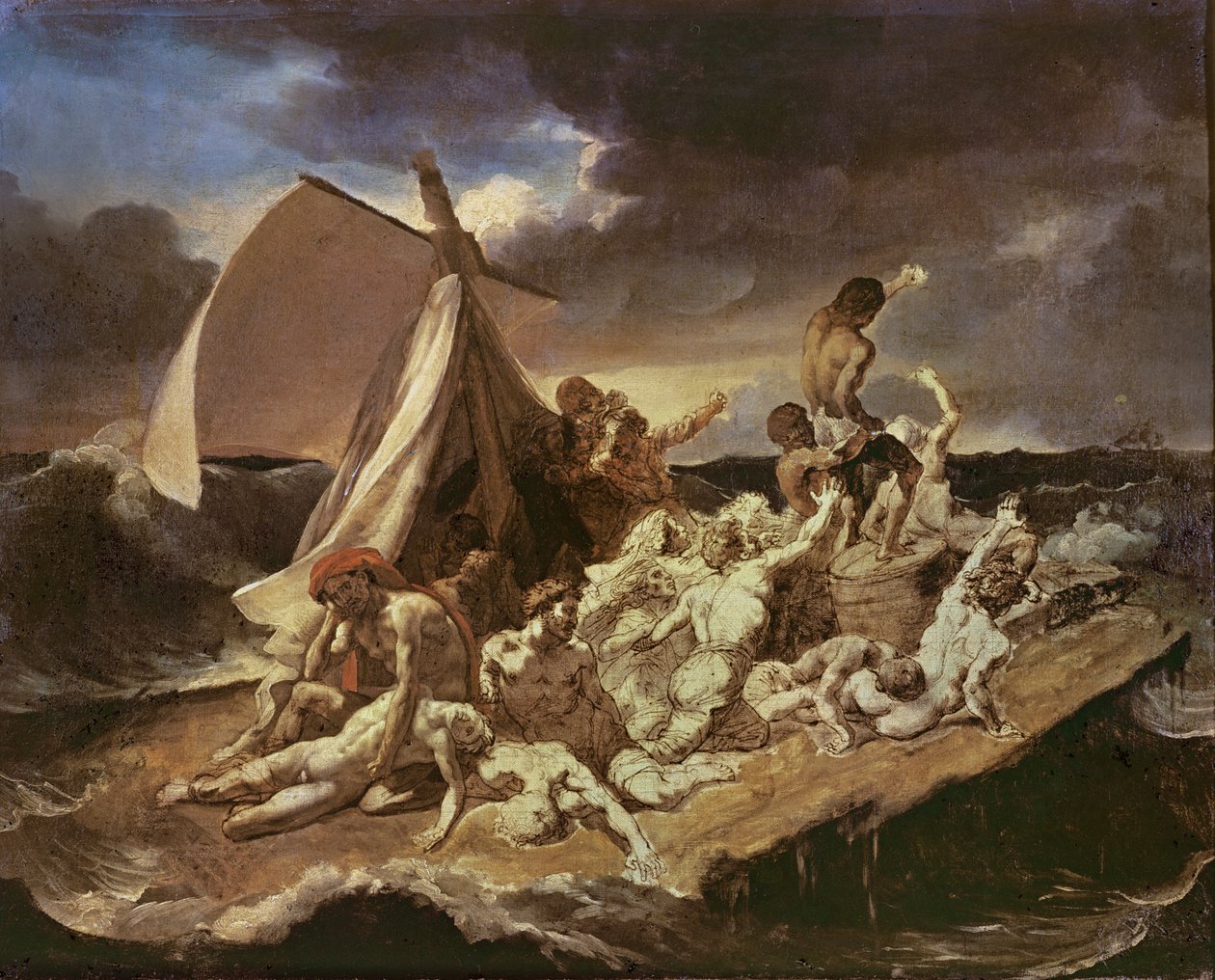 Anden undersøgelse for Medusaflåden af Theodore Gericault