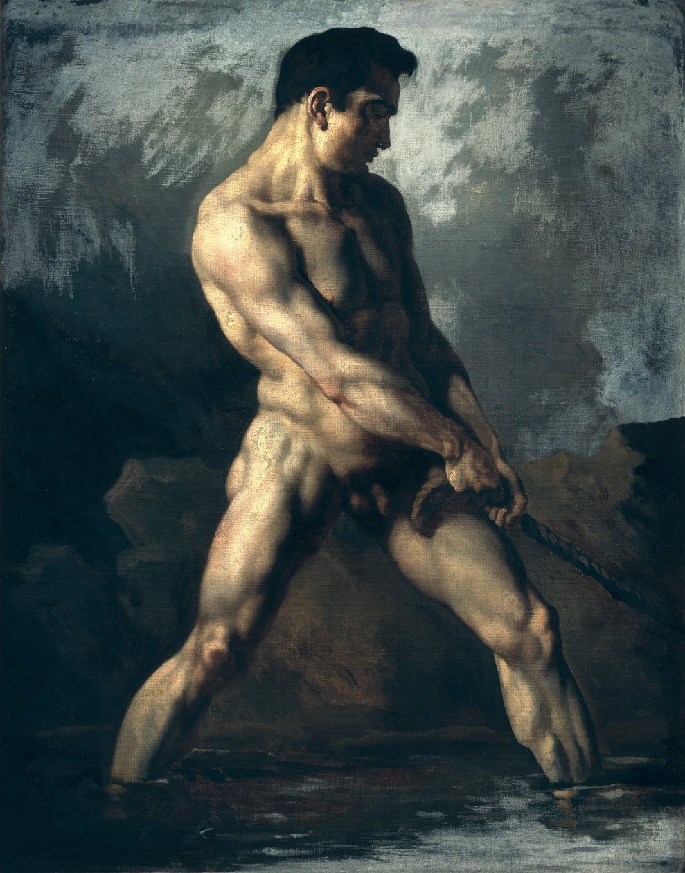 Undersøgelse af en nøgen mand af Theodore Gericault