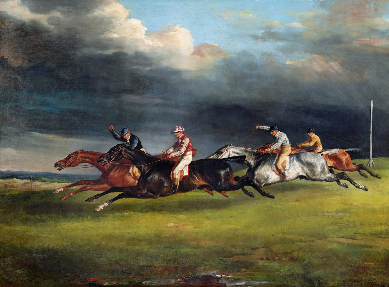 Derbyet i Epsom, 1821 af Theodore Gericault