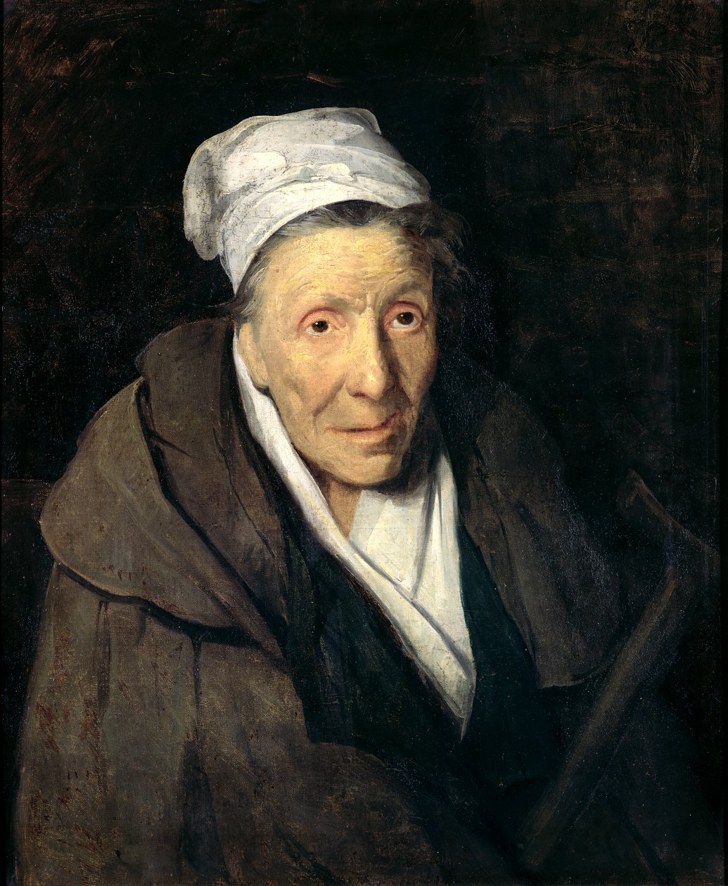 Kvinden med spillemani, 1819-24 af Theodore Gericault