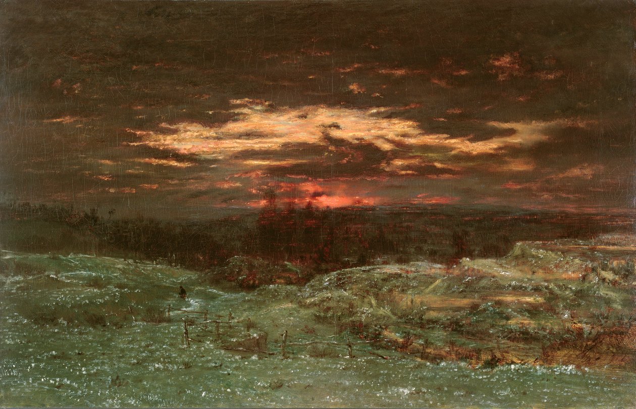 Frosteffekt, 1845 af Pierre Etienne Theodore Rousseau