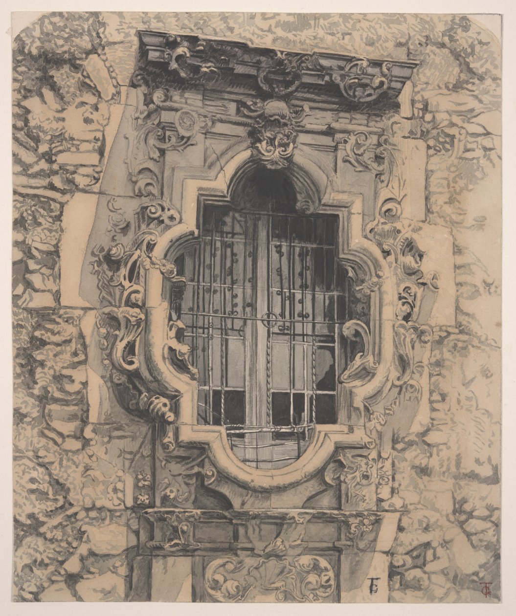 Rose Window, Mission San Jose af Theodore Gentilz