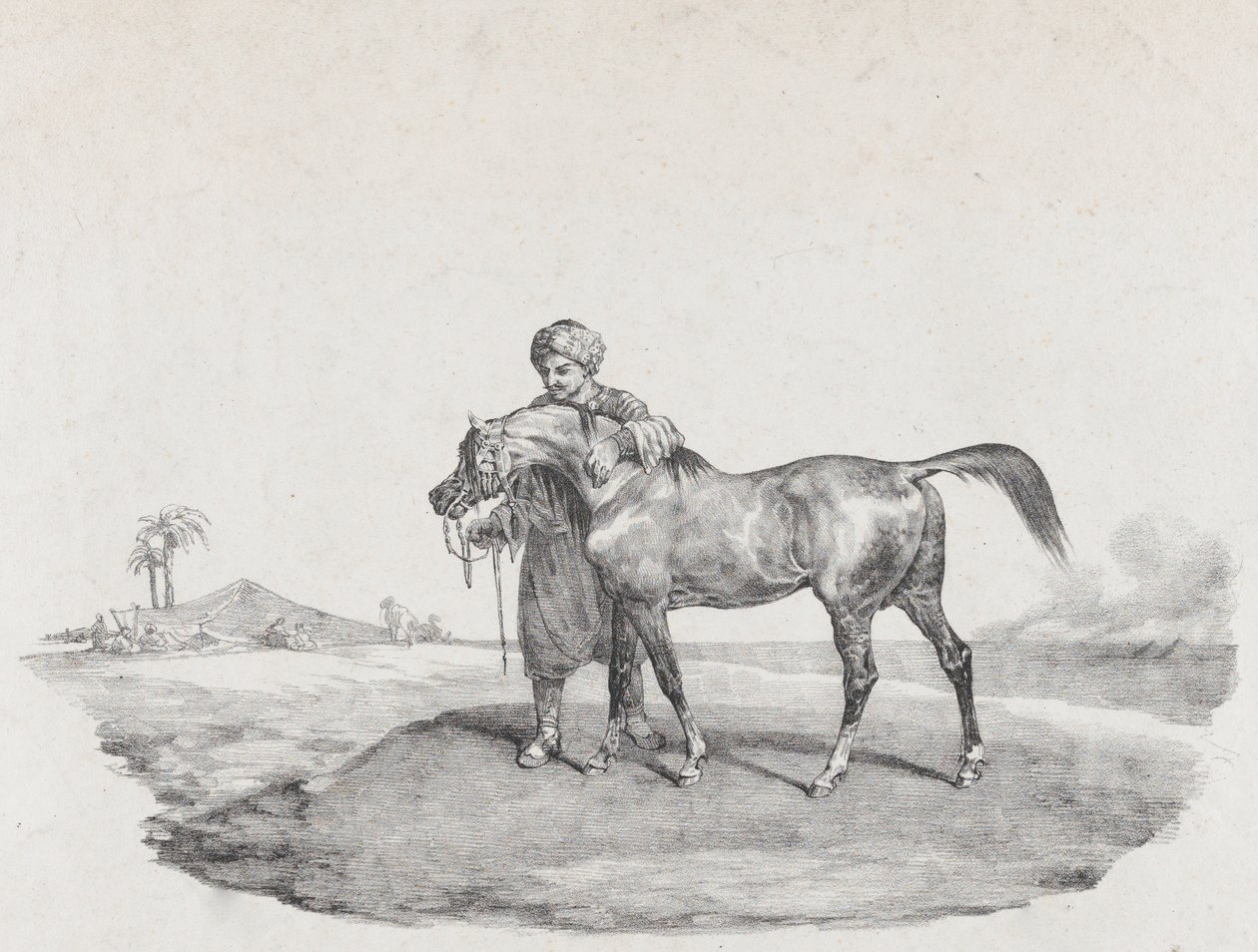 En arabisk hest, 1821 af Theodore Gericault