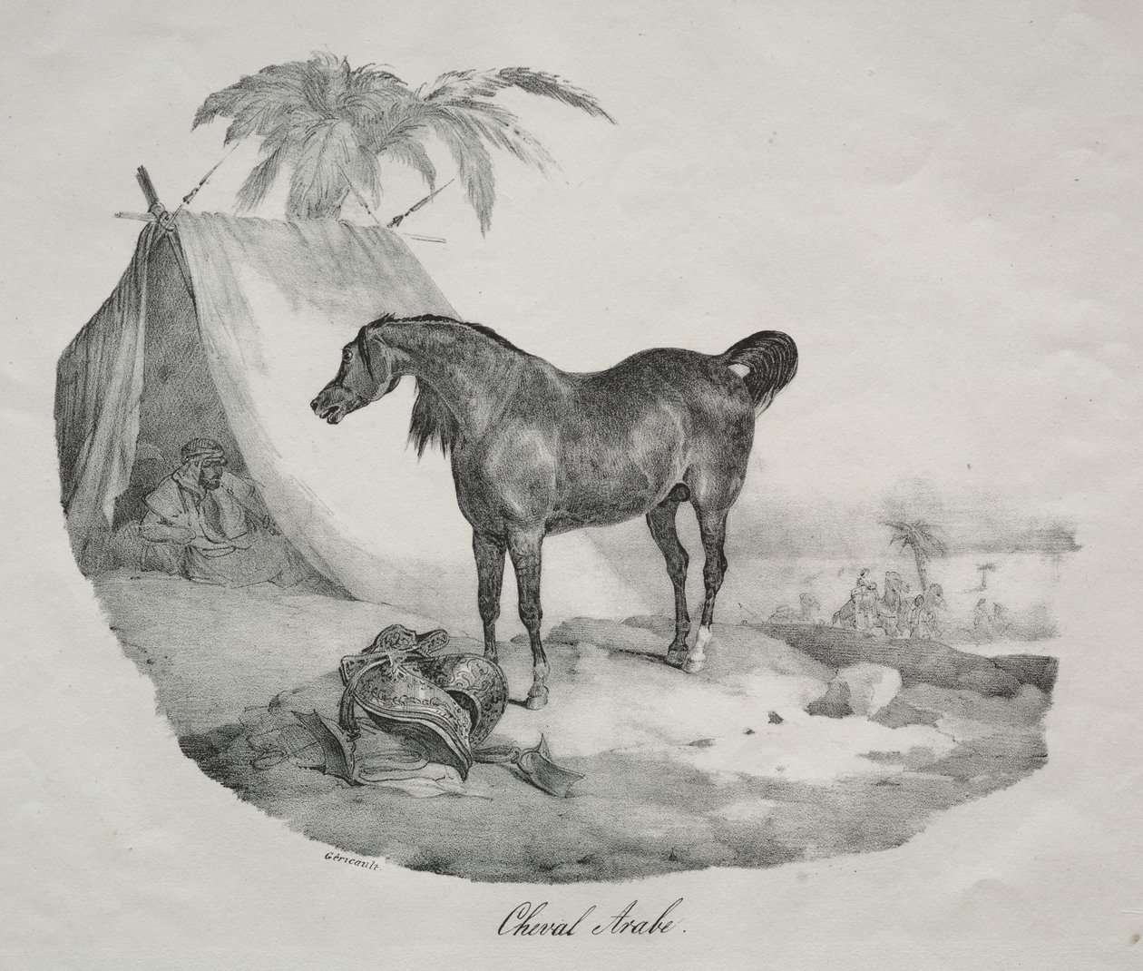 arabisk hest af Theodore Gericault