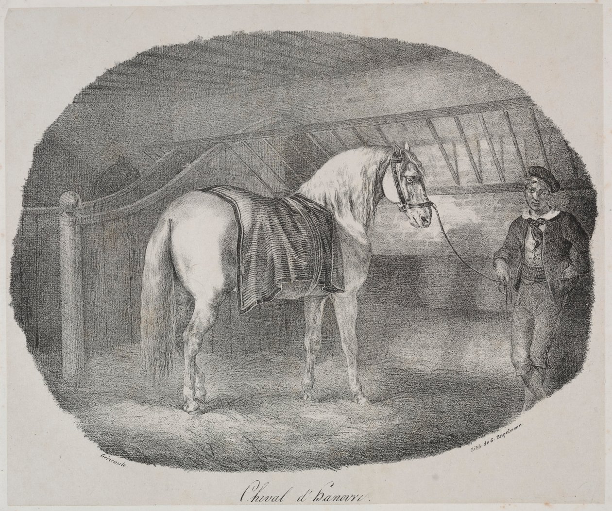 Hannoveraner hest. af Theodore Gericault