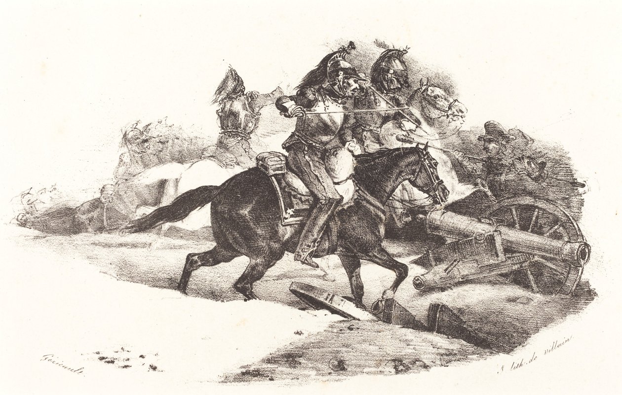 Oplader Cuirassiers af Theodore Gericault