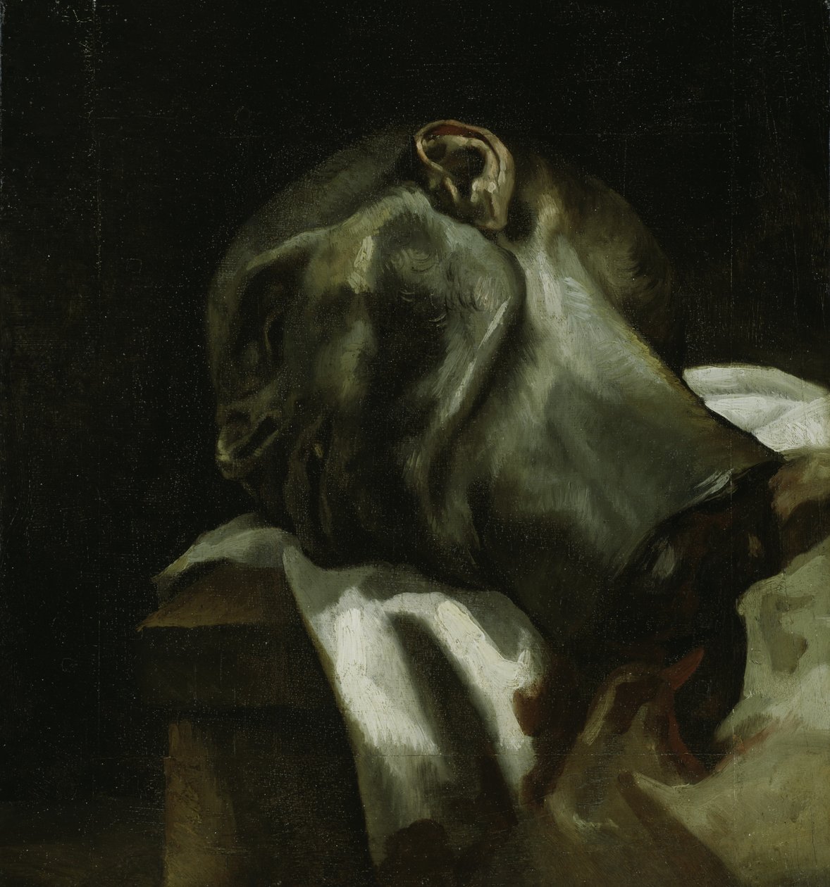 Leder af en guillotineret mand af Theodore Gericault