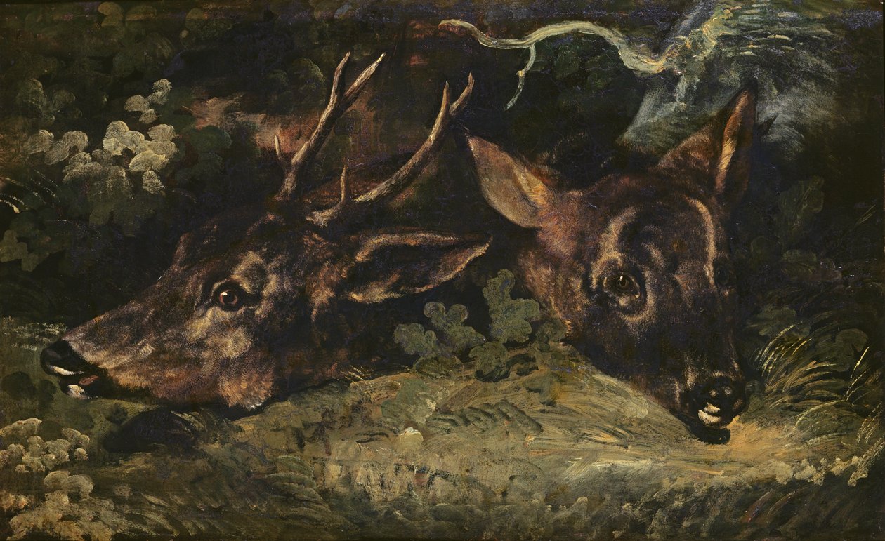 Rådyrhoveder, 1815 af Theodore Gericault