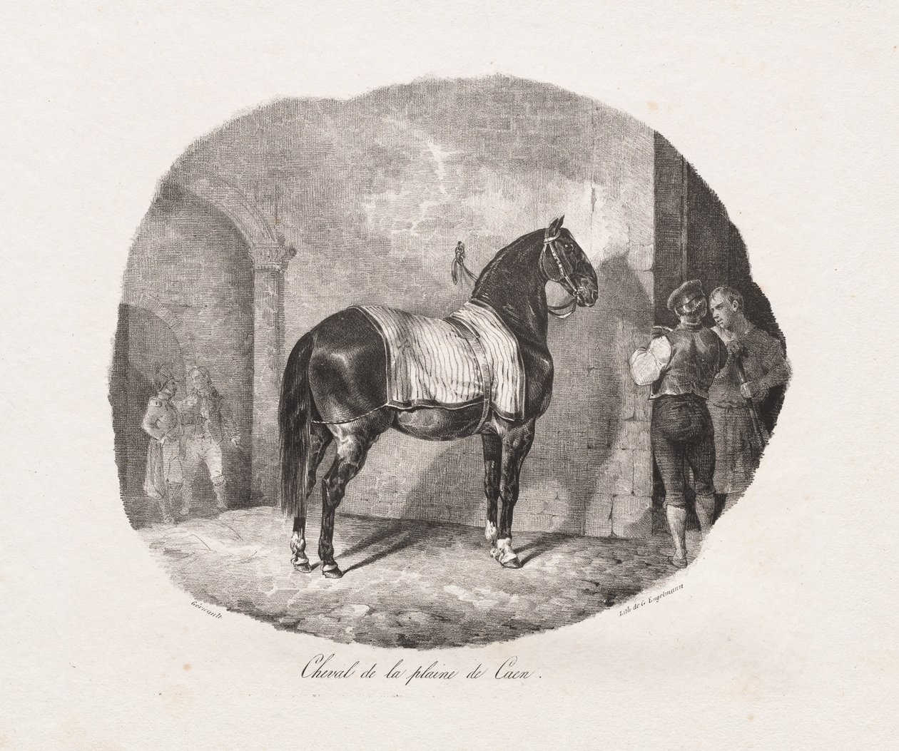 Hest fra Caen-sletten af Theodore Gericault