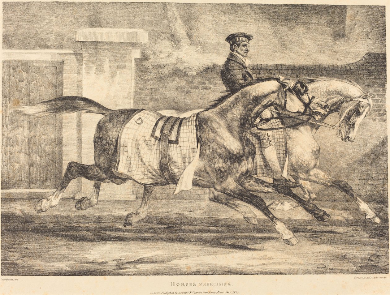 Heste motionerer af Theodore Gericault