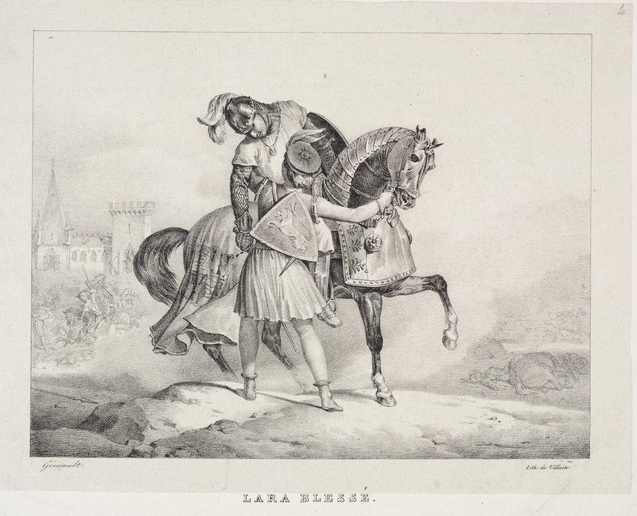 Lara blev såret af Theodore Gericault