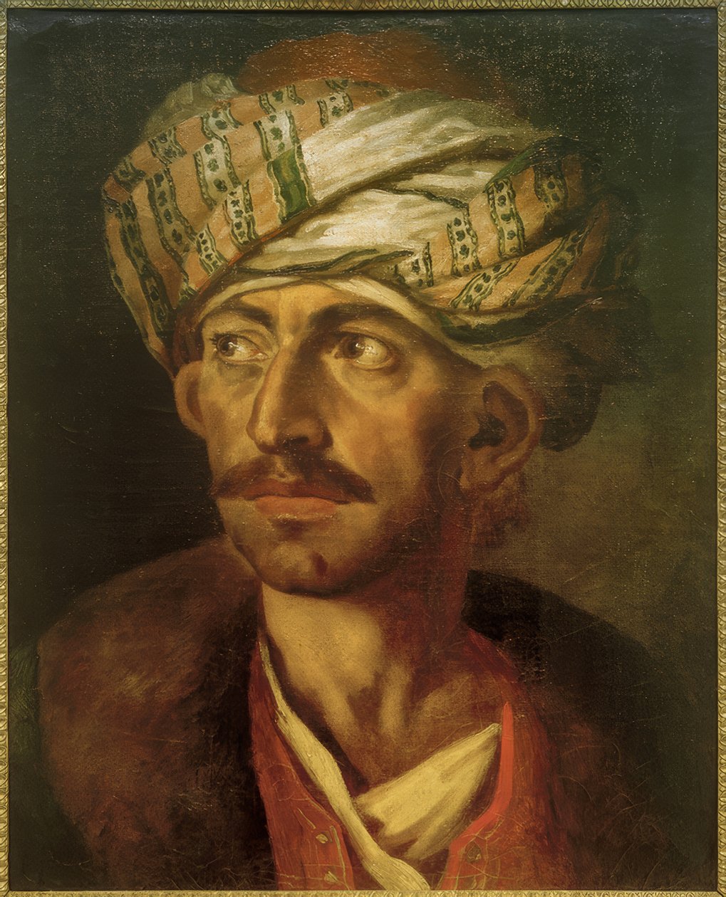 Mandsportræt (formodentlig Mustafa) af Theodore Gericault