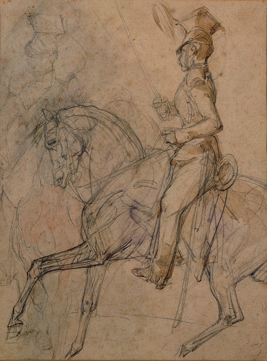 Officer for de polske Lancers af Theodore Gericault