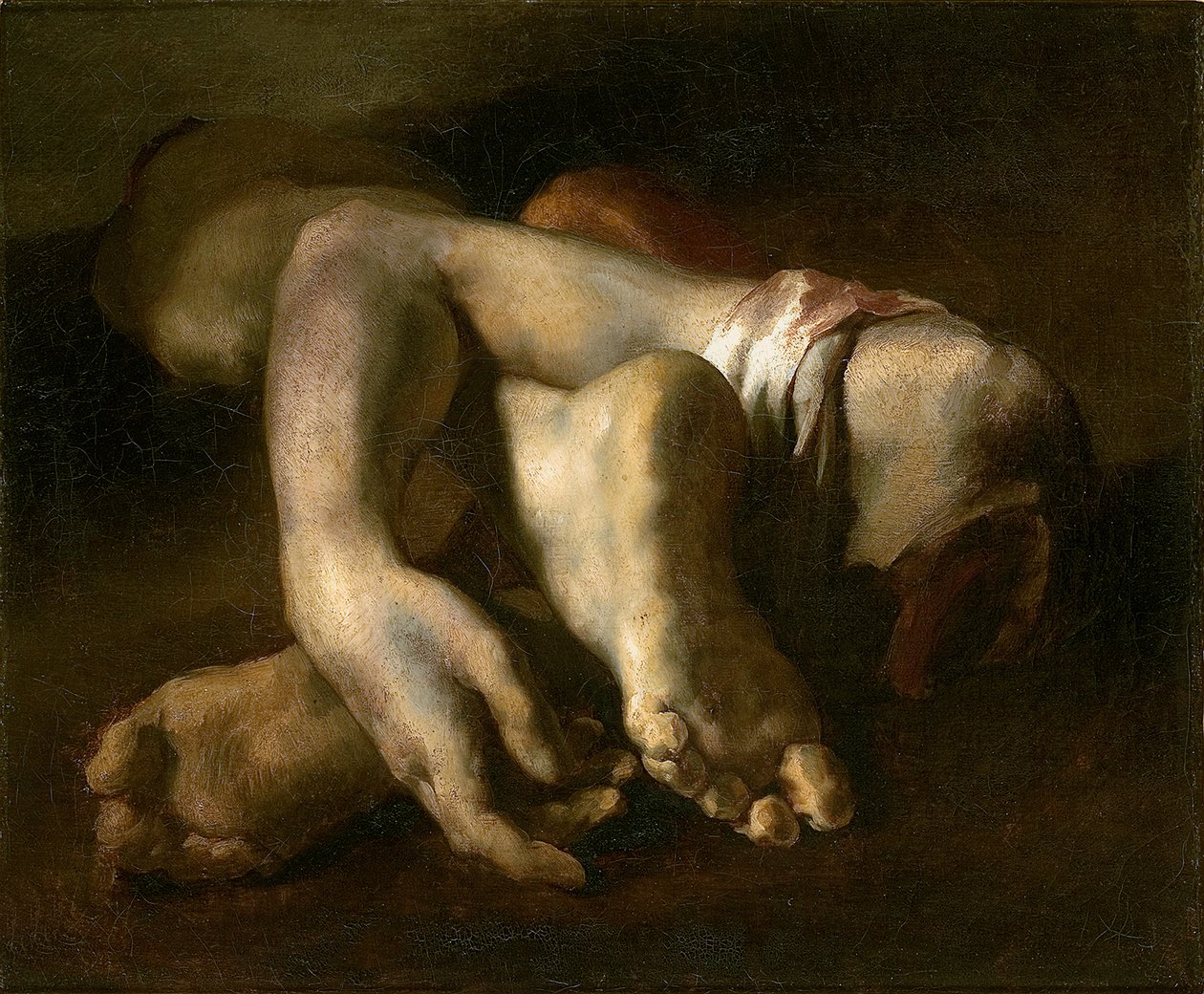 Studie af fødder og hænder, c.1818-19 af Theodore Gericault
