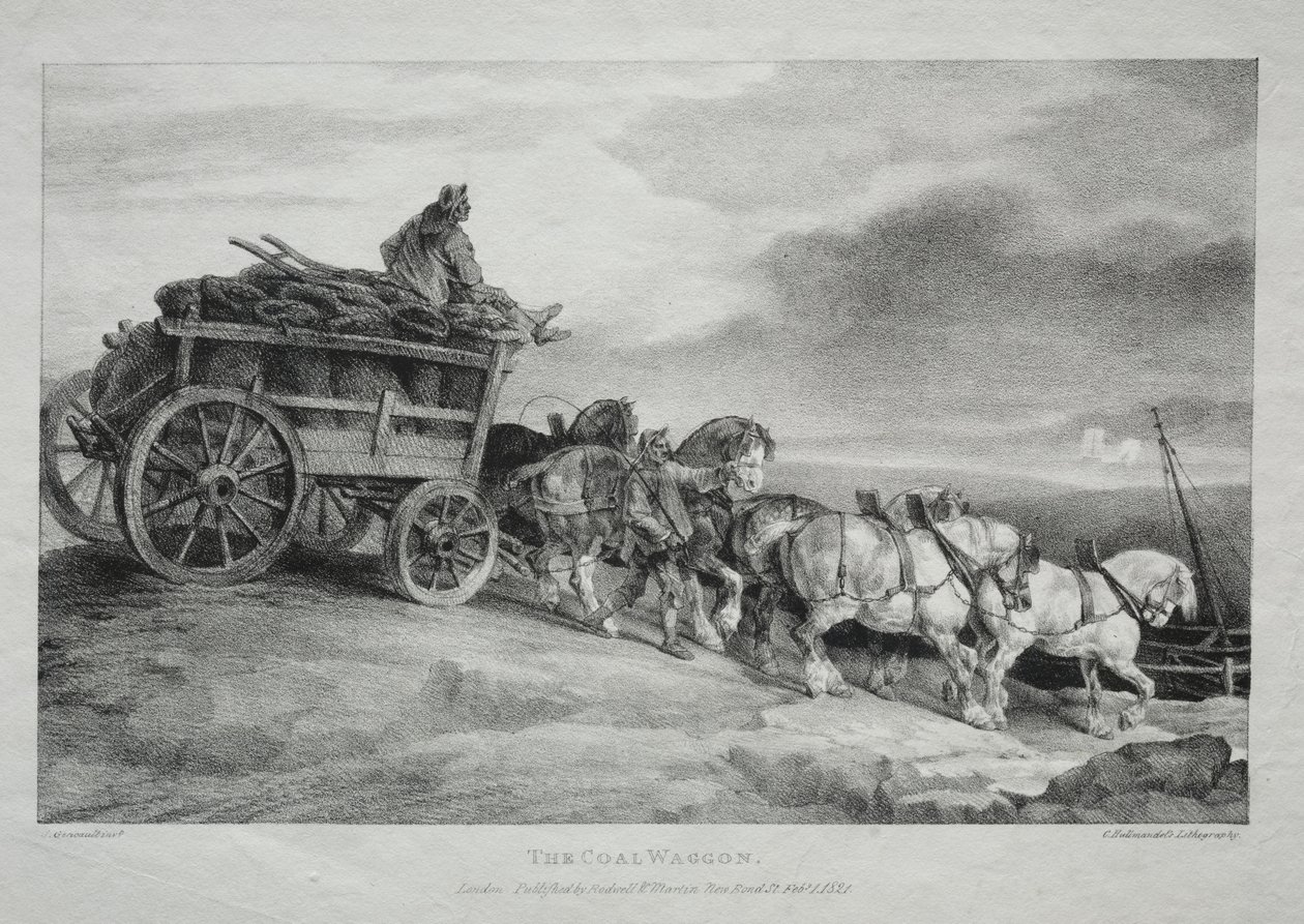 Kulvognen, 1821. af Theodore Gericault