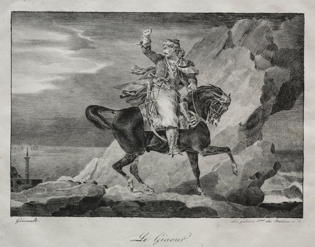 Giaour, 1820. af Theodore Gericault