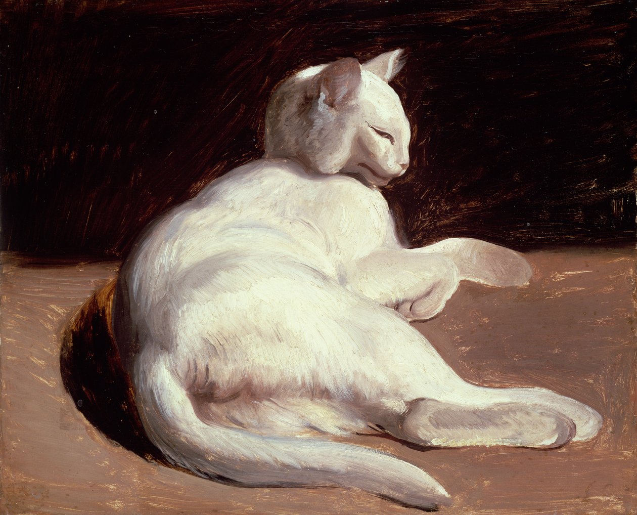 Den hvide kat, ca. 1817-18 af Theodore Gericault