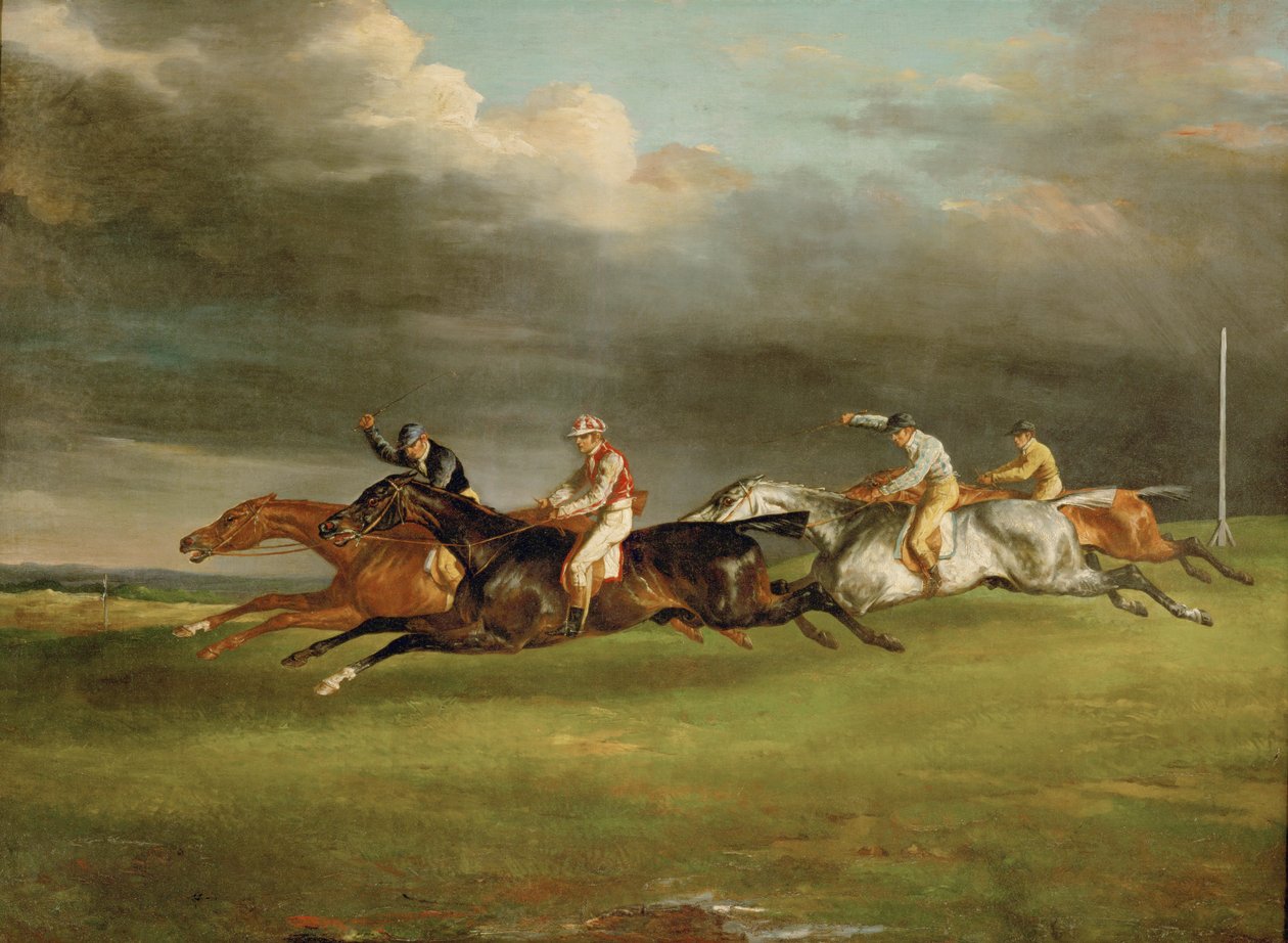 Derbyet på Epsom ... af Theodore Gericault
