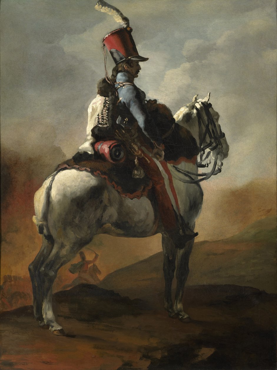 Husarernes trompetist, c.1815-20 af Theodore Gericault