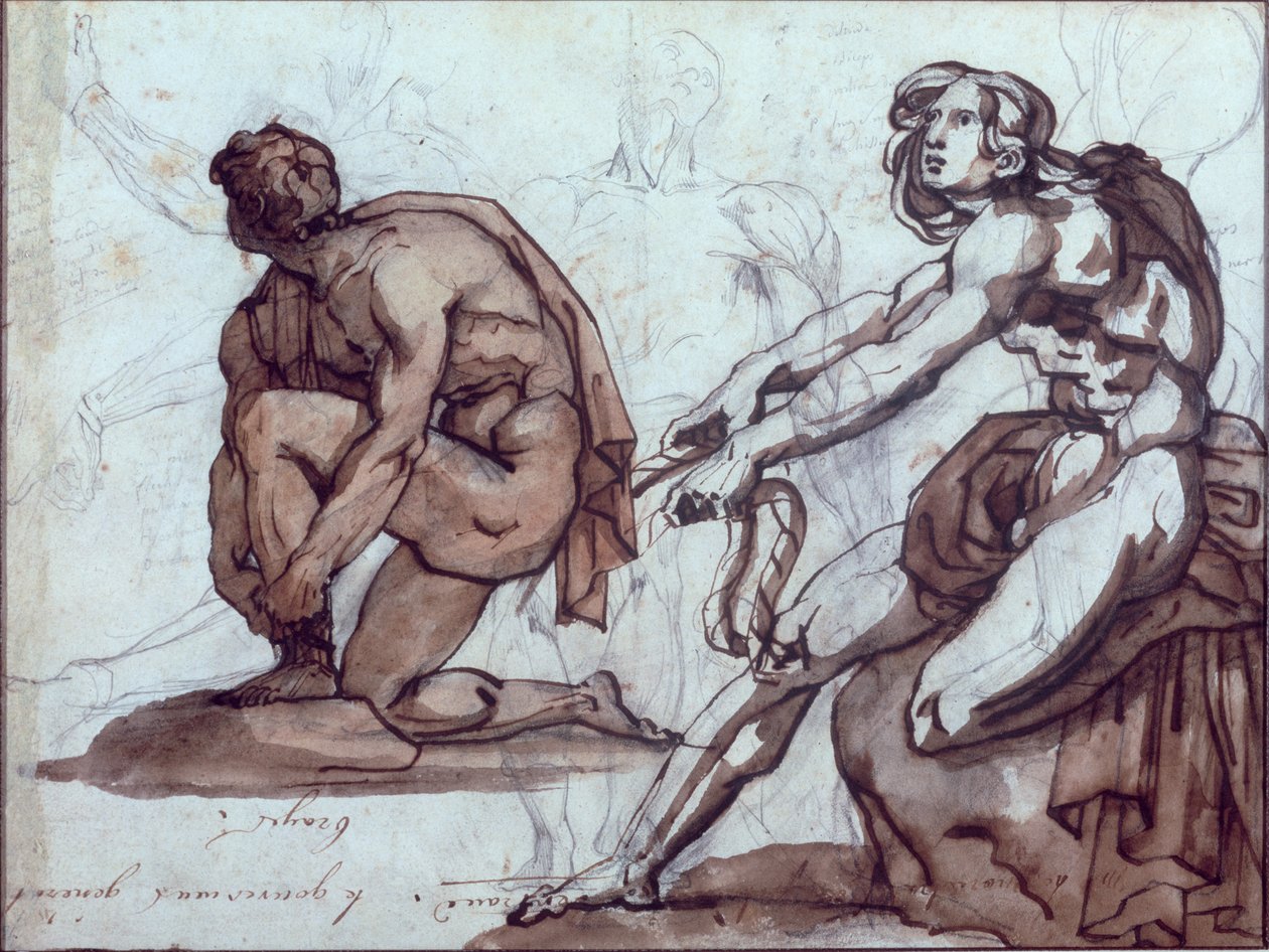 To nøgenfigurer af Theodore Gericault