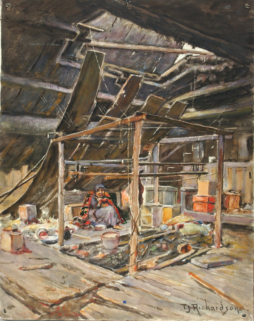 Indfødt interiør af Theodore J. Richardson