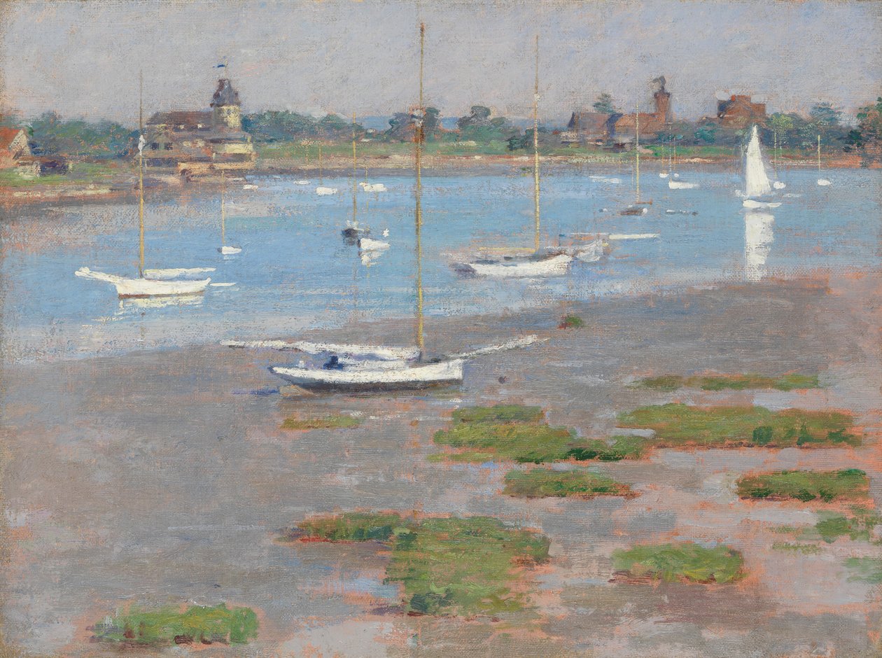 Lavvande, Riverside Yacht Club, 1894. af Theodore Robinson