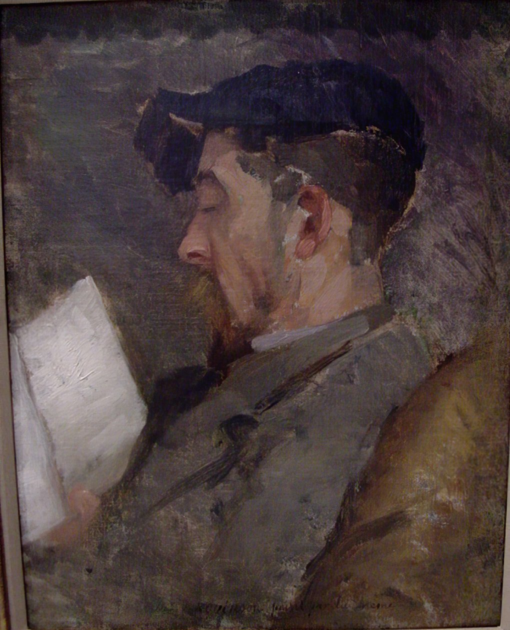 Selvportræt, ca. 1884-87. af Theodore Robinson