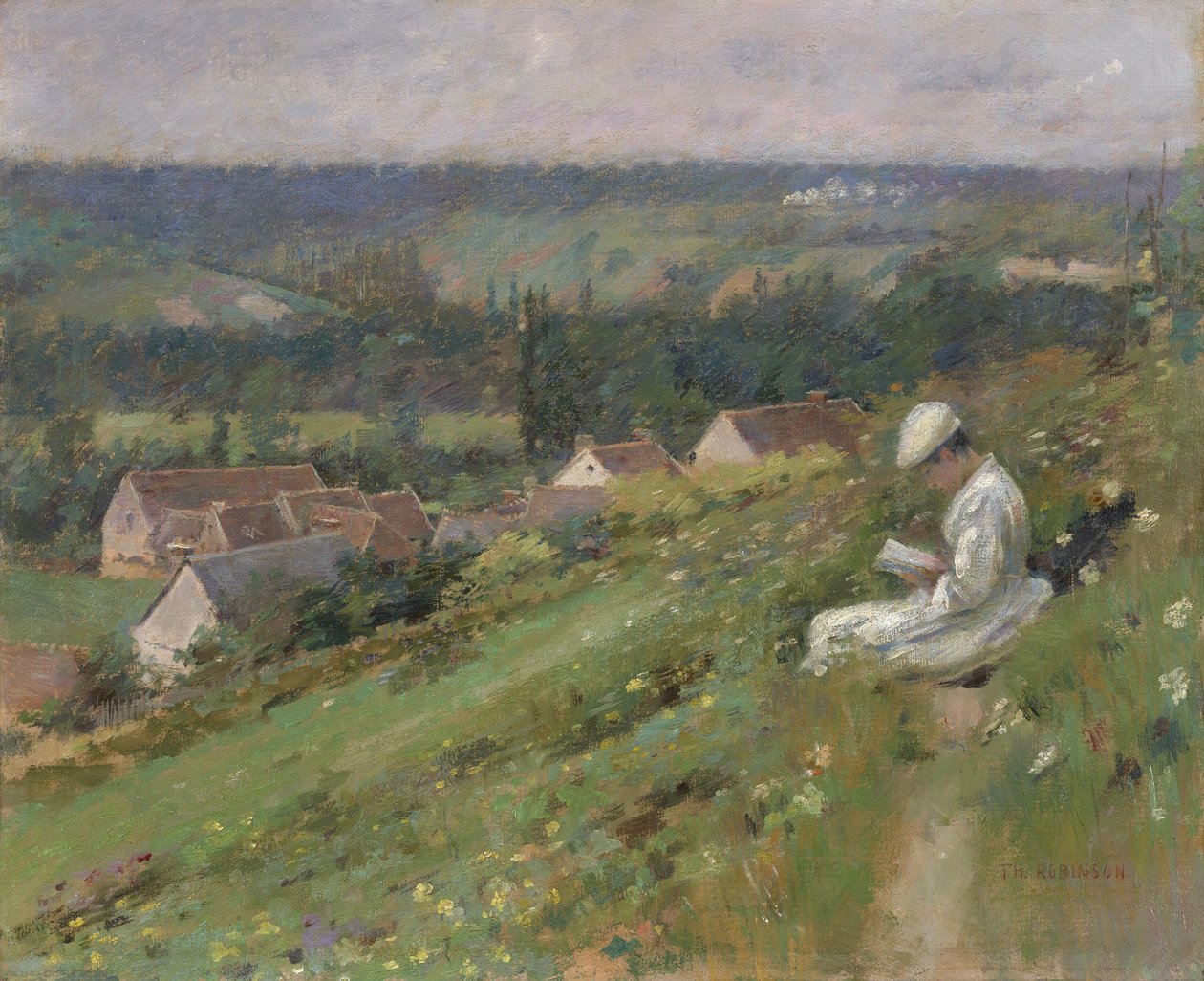 The Valley of Arconville, ca. 1887. af Theodore Robinson