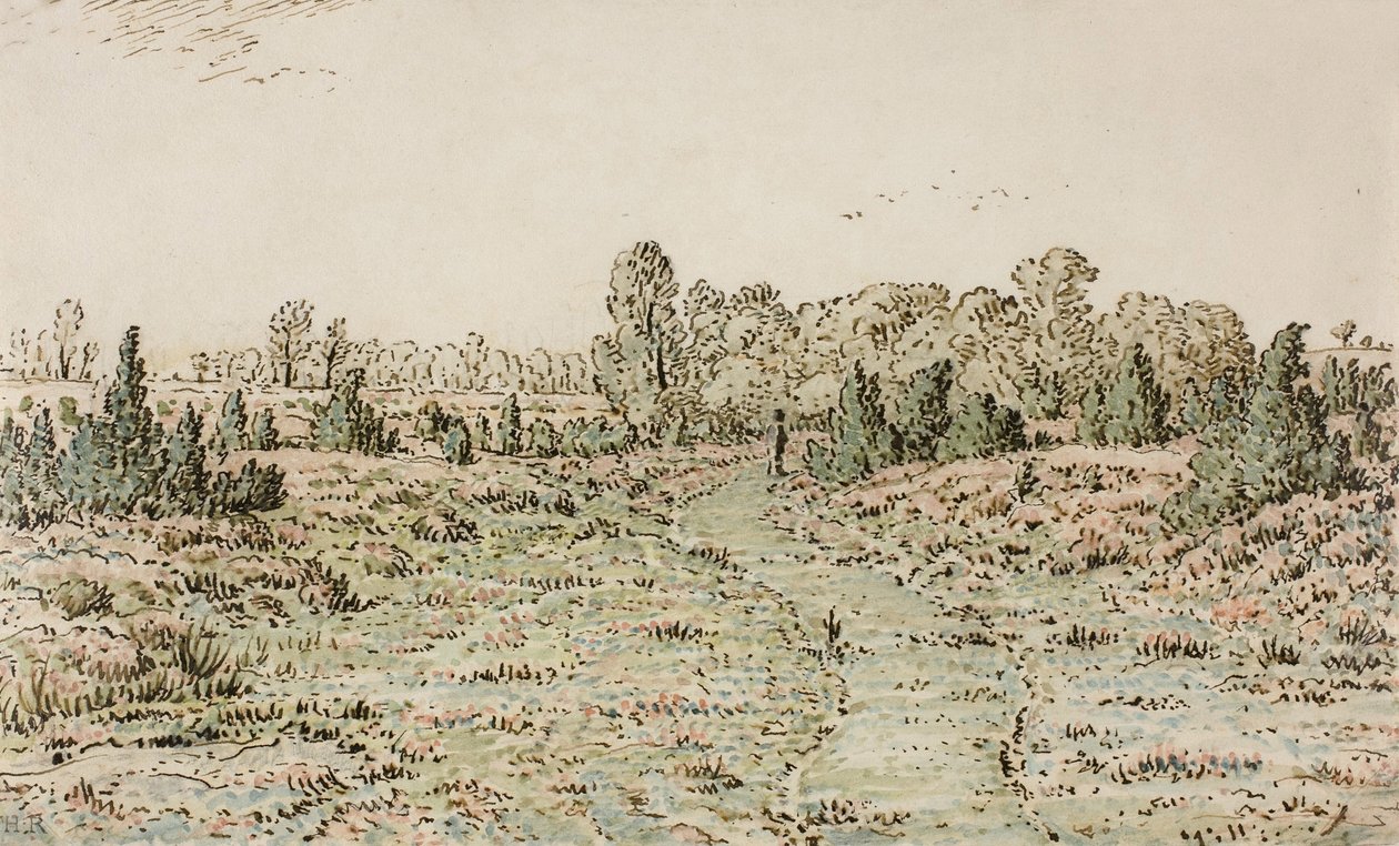 Gangsti i Barbizonnières, 1864 af Pierre Etienne Theodore Rousseau