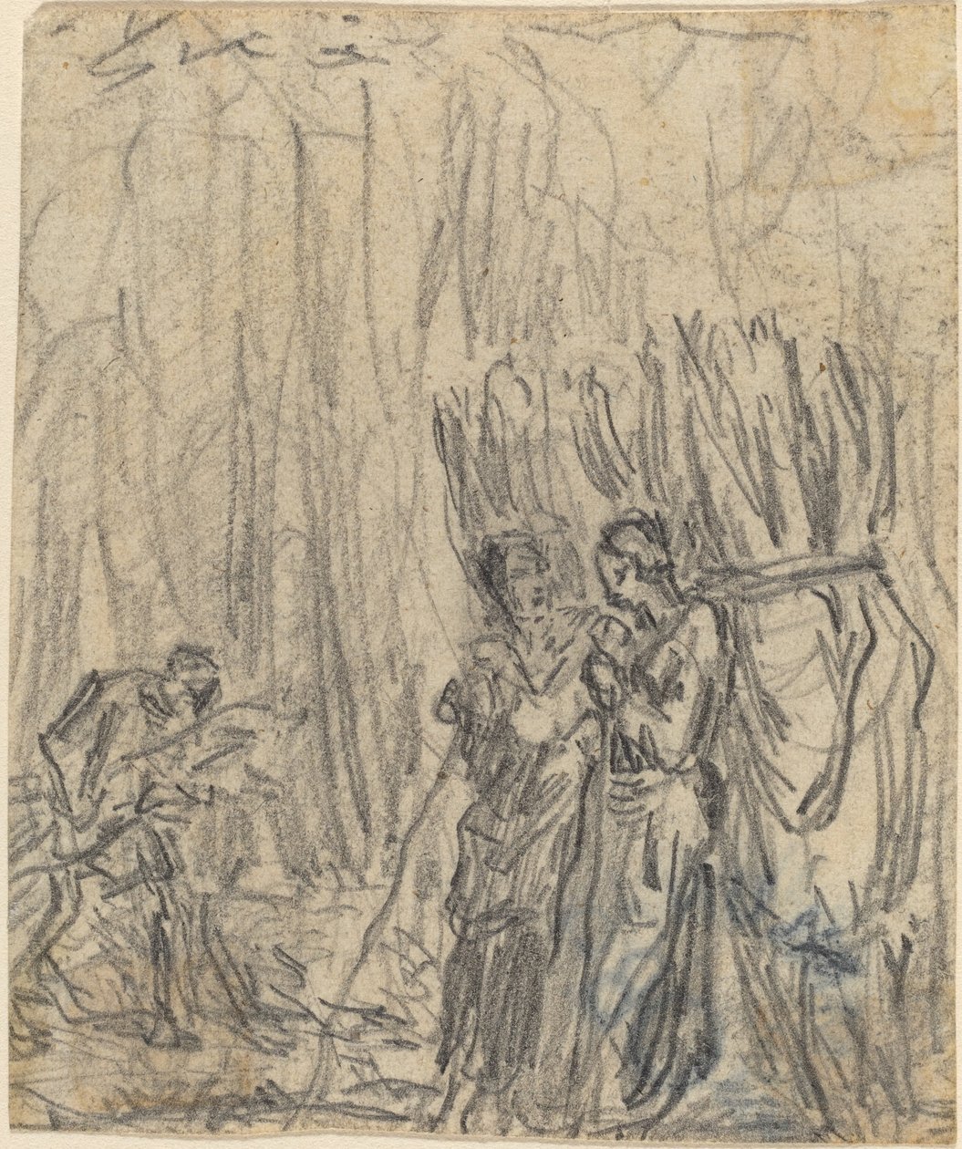 Gleaners af Theodore Rousseau